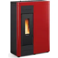 Extraflame Virna Idro pelletkachel 14,5 kW Bordeaux met afstandsbediening