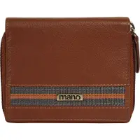 Mano Portemonnee 'Don Leonardo' blauw / bruin