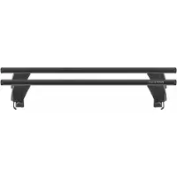 Menabo Delta Black | Dakkofferhouder voor Peugeot - 106 (1992-2004) - Aluminium - Lengte 119 cm - Draagvermogen 50 kg - Set van 2 stuks