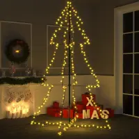 Prolenta Maison Exclusive - Kerstboom, conische vorm, 240 LED-lampjes (binnen en buiten), 118 x 180 cm