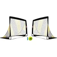 Powershot Twee poorten POP UP, 1,8 x 1,2 meter - zwart/geel