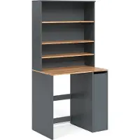 Vicco Wasmachinekast Viktor Antraciet/gouden eik 93.6 x 88.2 cm 2 delen met kast en plank, Model 56186