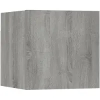 Syfax Tv-wandmeubel 30,5x30x30 cm grijs sonoma eikenkleurig