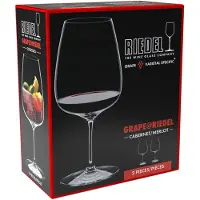 Riedel Rode Wijnglazen Grape@- Cabernet / Merlot / Cocktail - 830 ml - 2 Stuks