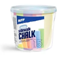 MFP PAPER Sidewalk Chalks M Round 15 Pcs - UNI
