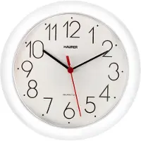 Maurer Wandklok, diameter 25 cm. Kleur: wit