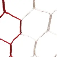 Powershot Rood / Wit zeshoekig stadionvoetbalnet