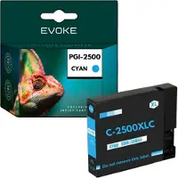 Evoke Canon PGI2500 cyaan printer inktcartridge , 1500 pagina's , PGI 2500 , compatibel met MAXIFY MB5050 MB5150 MB5350 MB5450 MB5350 MB5450 iB4050