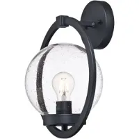 WESTINGHOUSE Wandlamp buiten Palm Beach, dimbaar, zwart, metaal, Wandlamp buiten