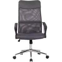 CLP Korba Bureaustoel - Voor volwassenen - Ergonomisch - Mesh - grijs