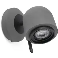 Faro Moderne betonnen wandspot Stone - variabel Stone, dimbaar, alu / grijs / zink, Woon-/ Eetkamer, Steen, Modern, buitenspot