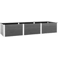 Syfax Plantenbak verhoogd 300x100x54 cm HKC grijs