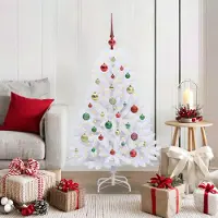 Prolenta Maison Exclusive - Kunstkerstboom, inklapbaar, wit, 120 cm, PVC en staal
