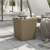 Prolenta Maison Exclusive - Tuintafel met afneembaar tafelblad, lichtbruin, polypropyleen