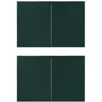 The Living Store Living Store partytent zijwanden, 2 stuks, met rits, PE, groen