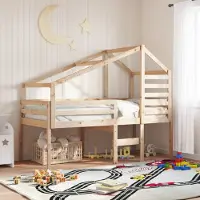 Prolenta Maison Exclusive - Hemelbed voor kinderbed, afmetingen 188x97x113 cm, massief grenenhout