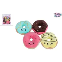 VAN MANEN pluche speelgoed Fluffy Menu met 4 donuts - 40cm knuffel.