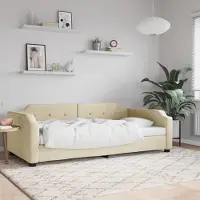 Prolenta Maison Exclusive - Dagbed, crème kleur, 100x200 cm, stof