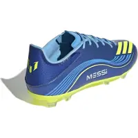 Adidas Voetbalschoen 'F50 Messi League' navy / azuur / neongeel / wit