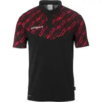 Uhlsport Progressive 28 Short Sleeve Polo Zwart M Man