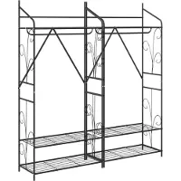 vidaXL Open Kledingkast 2 st 78 x 36 x 158 cm