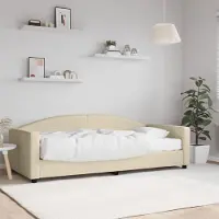 Prolenta Maison Exclusive - Dagbed met matras, crèkleur, 90x200 cm, stof