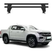 Menabo dakdrager basissteun voor VW Amarok mk2, modeljaren 2022-2025, aluminium, zwart, 2-delig