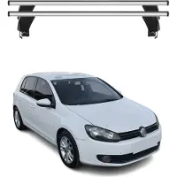 Menabo dakdrager basissteun voor VW Golf 2008-2012, 5-deurs, met ABE-certificaat, aluminium, zilver, 2 stuks