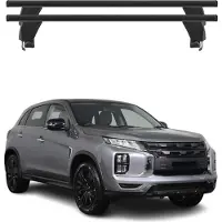 Menabo dakdrager basisdrager voor Mitsubishi ASX mk2, modeljaren 2023-2025, aluminium, zwart, 2-delig