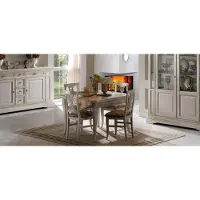 AEA Garnitur Tisch Essgruppe 5 tlg. Tische Garnitur Esstisch 4 x Stuhl Set Set