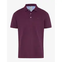 Brax poloshirt paars katoen normale fit korte mouw