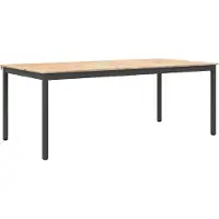 vidaXL Eettafel Naturel 200 x 100 x 75 cm Massief grenenhout