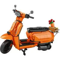 ReoBrix Oranje scooter - Classic motorfiets modelbouw - 1169 bouwstenen