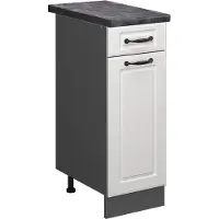 Vicco R-Line Keukenonderkast – 30 cm, WB Antraciet Wit Landhuis