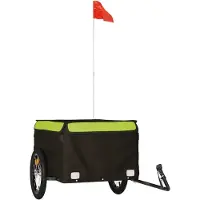 Syfax Fietstrailer 45 kg ijzer zwart en groen