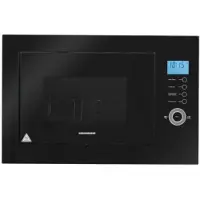 Heinner Inbouw Magnetron 25 L – 900 W – Grill 1000 W – 5 Vermogensstanden – 8 Automatische Programma’s – Touchbediening – LCD-display – 60 min Timer – Ontdooifunctie – Zwart Glas