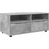 Syfax TV-kast met lade Beton Grijs 100 x 48 x 43 cm Bewerkt hout