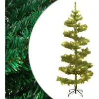 Syfax Kunstkerstboom met verlichting en standaard 180 cm PVC groen