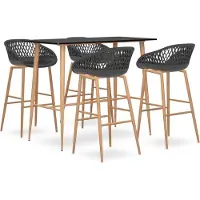 Prolenta Maison Exclusive - Barset, 5-delig, zwart en grijs