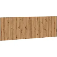 vidaXL Hoofdbord wandmodel 240x1,5x80 cm bewerkt hout artisanaal eiken