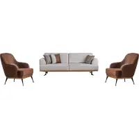 AEA Moderne woonkamer set, bestaande uit een driezitsbank en een fauteuil