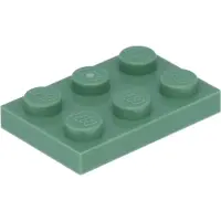 LEGO 2x3 Platen 3021 - 250 stuks, zandgroen