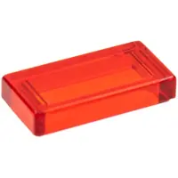 LEGO 1x2 tegels 3069 - 50 stuks, transparant rood