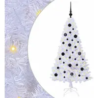 Syfax Kunstkerstboom met 150 LED Wit 150 cm PVC en staal