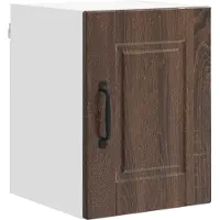 vidaXL Wandkast PORTO Bruin Eiken 30 x 31 x 40 cm Bewerkt hout