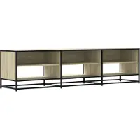 vidaXL Tv-meubel 18x40x46 cm bewerkt hout sonoma eikenkleurig
