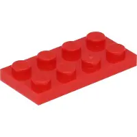 LEGO 2x2 Platen 3020 - 50 stuks, rood