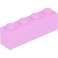 LEGO : 50 stenen, formaat 1x4, lichtroze kleur