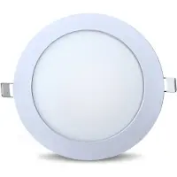 Braytron 12W LED paneel, inbouwspot, inbouwlamp, koud wit (6500K), 910 lumen, ronde plafondlamp