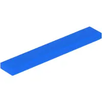 LEGO 1x6 tegels 6636 - 50 stuks, blauw
